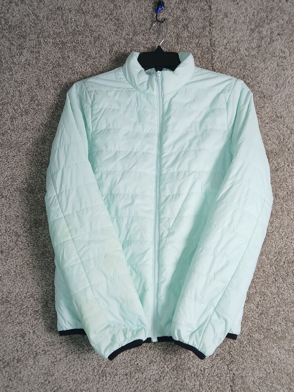 PINK Victoria's Secret Light Mint Jacket - Packable Puffer Jacket -XS